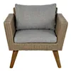 Table Set with 3 Armchairs DKD Home Decor MB-166666 Beige Grey 137 x 66 x 70,5 cm 137 x 66 x 73 cm (4 Pieces)