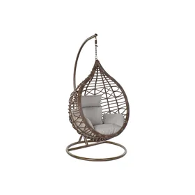 Hanging garden armchair DKD Home Decor Brown Grey Multicolour Dark brown Aluminium synthetic rattan 100 x 78 x 120 cm 100 x 70 x