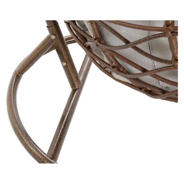 Hanging garden armchair DKD Home Decor Brown Grey Multicolour Dark brown Aluminium synthetic rattan 100 x 78 x 120 cm 100 x 70 x