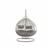 Hanging garden armchair DKD Home Decor 133 x 80 x 110 cm Grey synthetic rattan Aluminium