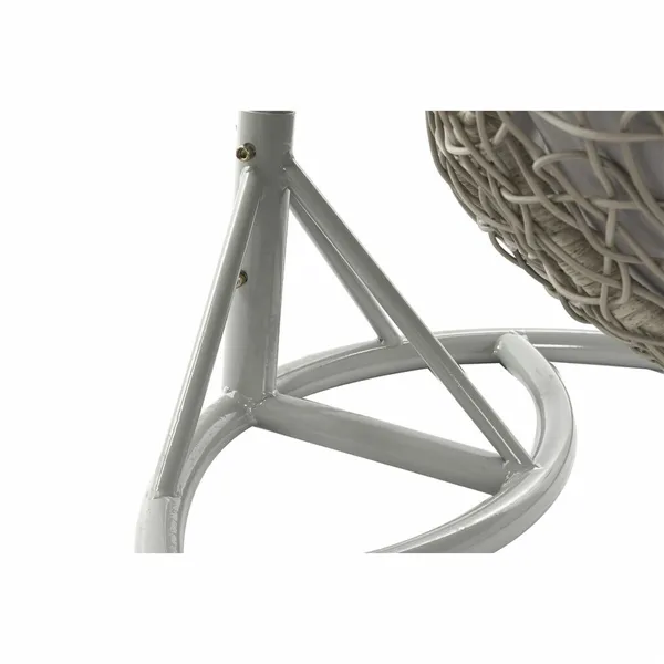 Hanging garden armchair DKD Home Decor 133 x 80 x 110 cm Grey synthetic rattan Aluminium