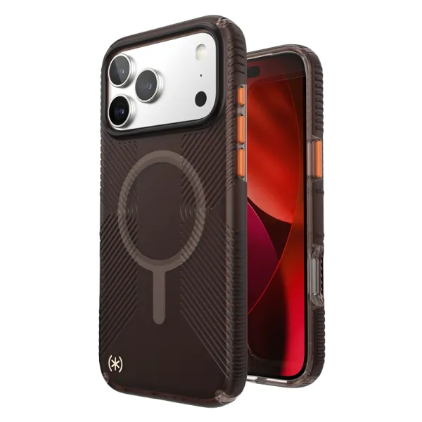 Speck Presidio Lux Grip MagSafe - iPhone 17 Pro Max Case (Luxury Shade Matte / Orange)