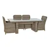 Table set with 6 chairs DKD Home Decor 93 cm 200 x 100 x 75 cm (7 pcs)