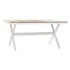 Dining Table DKD Home Decor Resin Aluminium 160 x 90 x 75 cm