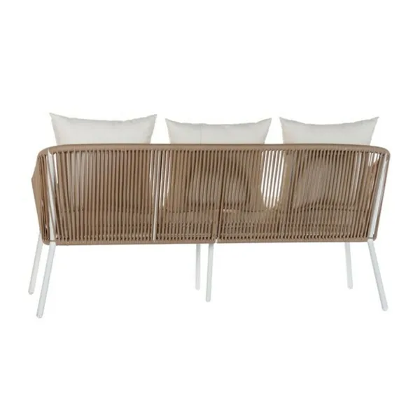 Garden sofa DKD Home Decor MB-179038 White Beige 151,5 x 72 x 70 cm Garden