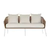 Garden sofa DKD Home Decor MB-179038 White Beige 151,5 x 72 x 70 cm Garden