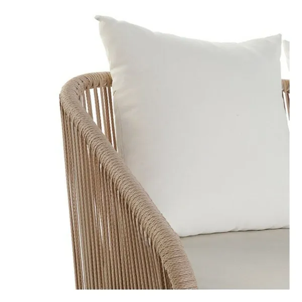 Garden sofa DKD Home Decor MB-179038 White Beige 151,5 x 72 x 70 cm Garden