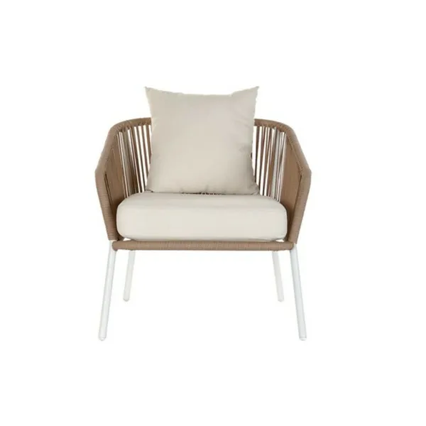 Garden sofa DKD Home Decor MB-179038 White Beige 151,5 x 72 x 70 cm Garden