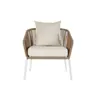 Garden sofa DKD Home Decor MB-179038 White Beige 151,5 x 72 x 70 cm Garden