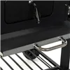 Coal Barbecue with Cover and Wheels DKD Home Decor Black Metal Steel 140 x 60 x 108 cm (140 x 60 x 108 cm)