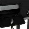 Coal Barbecue with Cover and Wheels DKD Home Decor Black Metal Steel 140 x 60 x 108 cm (140 x 60 x 108 cm)