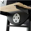 Coal Barbecue with Cover and Wheels DKD Home Decor Black Natural Wood Metal Steel 108 x 71 x 103 cm