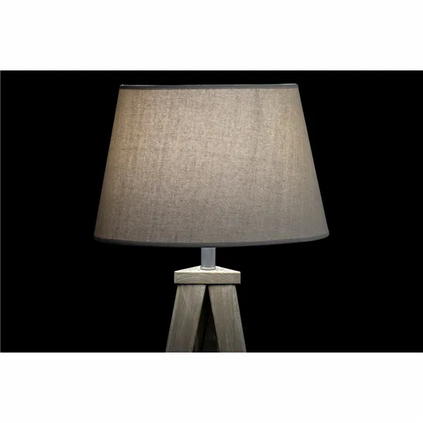 Floor Lamp DKD Home Decor 40 x 40 x 154 cm Beige Metal Cream Plastic 220 V 25 W 60 W Pinewood (2 Units)