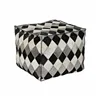 Pouffe DKD Home Decor Polyester Leather (45 x 45 x 40 cm)