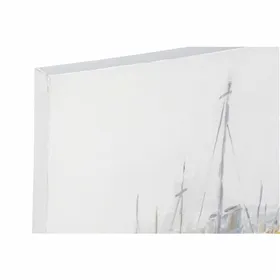 Canvas DKD Home Decor Blue Ship Mediterranean 120 x 4 x 90 cm 120 x 3,8 x 90 cm