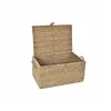 Basket set DKD Home Decor With lid Natural Iron Seagrass (50 x 34 x 25 cm) (3 Pieces)
