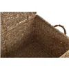 Basket set DKD Home Decor With lid Natural Iron Seagrass (50 x 34 x 25 cm) (3 Pieces)