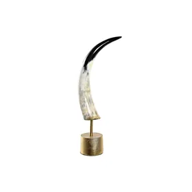 Decoration DKD Home Decor Metal Wood Aluminium Resin Horn (10 x 10 x 51 cm)