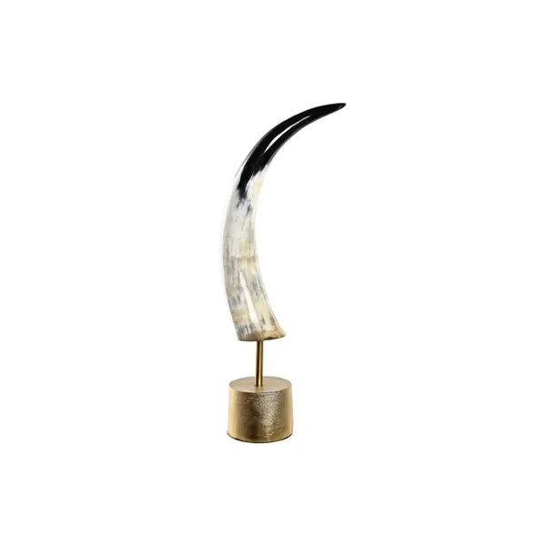 Decoration DKD Home Decor Metal Wood Aluminium Resin Horn (10 x 10 x 51 cm)