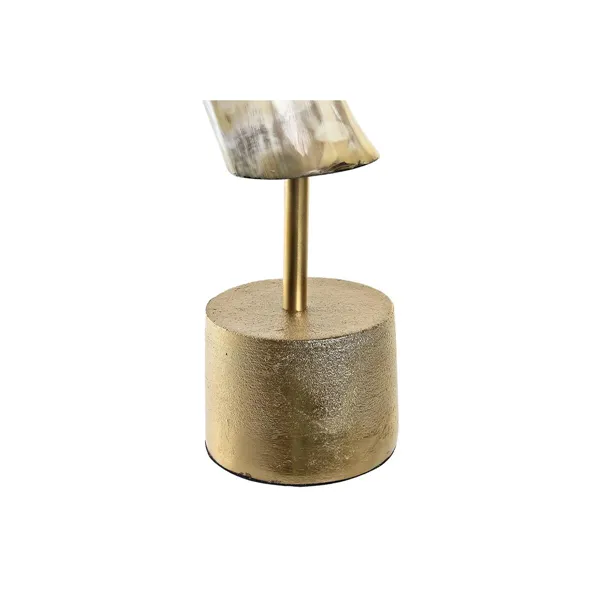 Decoration DKD Home Decor Metal Wood Aluminium Resin Horn (10 x 10 x 51 cm)