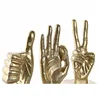 Decorative Figure DKD Home Decor White Golden Hands Loft 10 x 10 x 20 cm