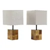 Desk lamp DKD Home Decor 20,5 x 20,5 x 40 cm Fir Metal 220 V 60 W (2 Units)