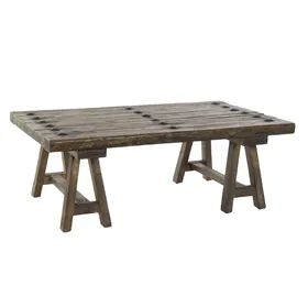 Centre Table DKD Home Decor Brown Black Wood 110 x 70 x 40 cm