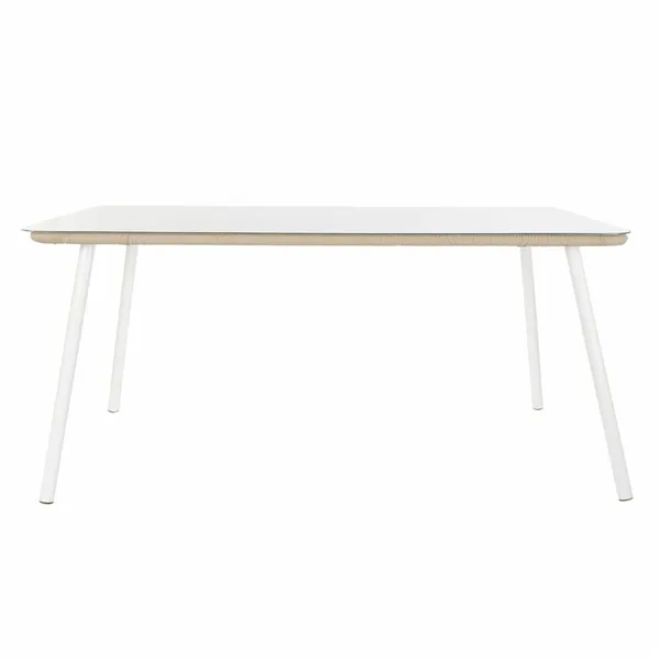 Table set with chairs DKD Home Decor Beige 78 cm 163 x 95 x 6 cm
