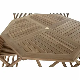Garden furniture DKD Home Decor Brown 120 x 120 x 75 cm (5 Pieces)