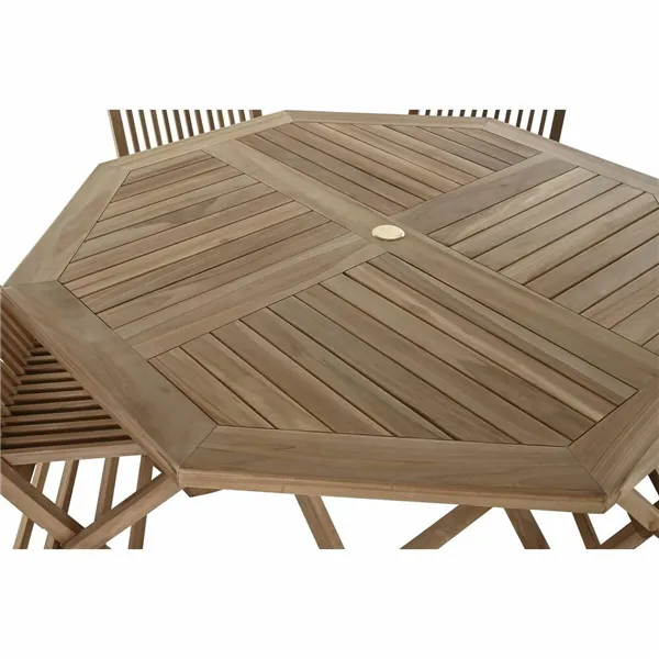 Garden furniture DKD Home Decor Brown 120 x 120 x 75 cm (5 Pieces)