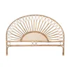 Headboard DKD Home Decor Natural Sunflower Wood Rattan 178 x 4 x 90 cm 178 x 4 x 127 cm