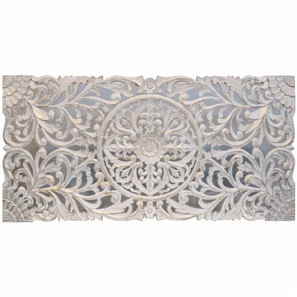 Headboard DKD Home Decor White Golden MDF Wood 180 x 4 x 90 cm