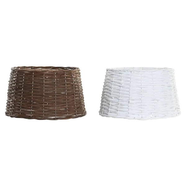 Christmas tree skirt DKD Home Decor wicker (39 x 39 x 22 cm) (2 Units)