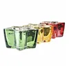 Candle DKD Home Decor Yellow Red Green Star Christmas 10 x 10 x 5,5 cm (3 Units)