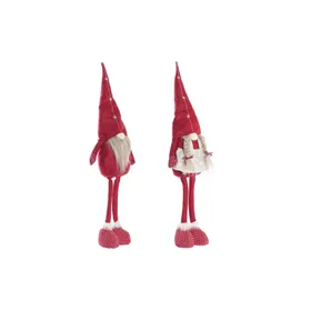 Decorative Figure DKD Home Decor Christmas Gnome Polyester (22 x 10 x 73 cm) (2 Units)