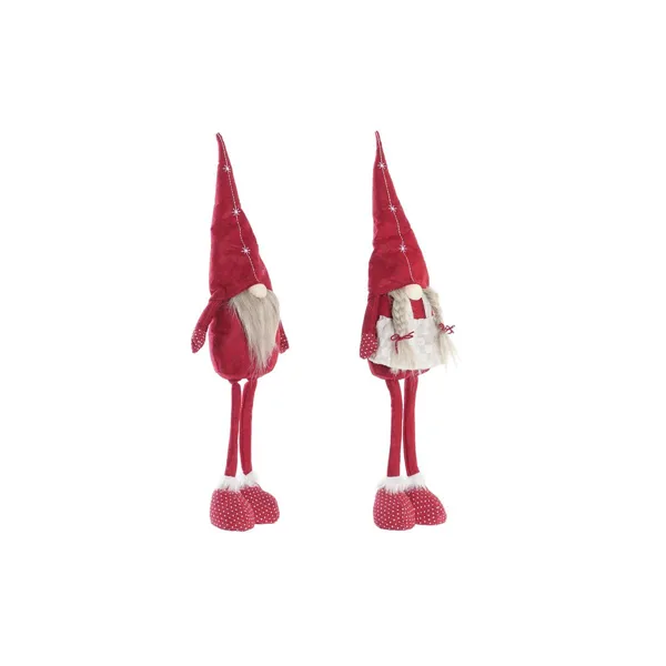 Decorative Figure DKD Home Decor Christmas Gnome Polyester (22 x 10 x 73 cm) (2 Units)