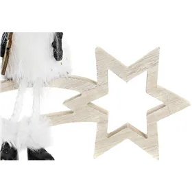 Christmas star DKD Home Decor Polyester MDF Star (2 Units) (18 x 6 x 19 cm)