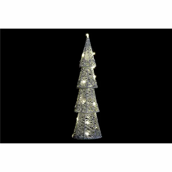Lighting decoration DKD Home Decor Christmas Champagne Tree White (14 x 14 x 50 cm) (2 Units)