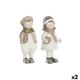 Christmas bauble DKD Home Decor Resin Boys (6,5 x 5 x 14 cm) (2 Units)