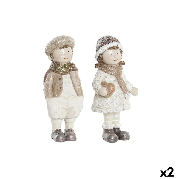 Christmas bauble DKD Home Decor Resin Boys (6,5 x 5 x 14 cm) (2 Units)