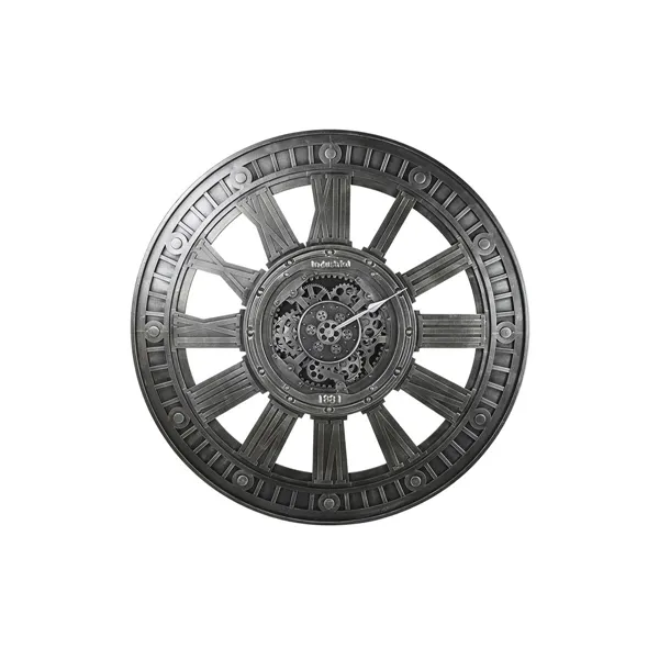 Wall Clock DKD Home Decor Gears Silver Iron 117 x 9,5 x 117 cm