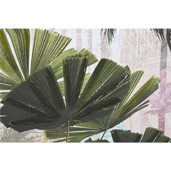 Canvas DKD Home Decor Palms Tropical 103 x 4,5 x 143 cm 104 x 4,5 x 143,5 cm (2 Units)