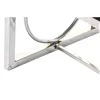 Bench DKD Home Decor White Brown Black Silver Steel 122 x 41 x 44 cm