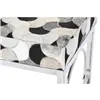 Bench DKD Home Decor White Brown Black Silver Steel 122 x 41 x 44 cm