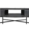 Centre Table DKD Home Decor Marble Mango wood (90 x 90 x 42 cm)