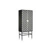 Cupboard DKD Home Decor Black White Bone Resin MDF Wood (75 x 40 x 180 cm)