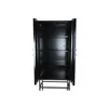 Cupboard DKD Home Decor Black White Bone Resin MDF Wood (75 x 40 x 180 cm)
