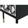 Cupboard DKD Home Decor Black White Bone Resin MDF Wood (75 x 40 x 180 cm)