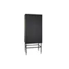 Cupboard DKD Home Decor Black Grey Resin Bone MDF Wood 75 x 40 x 181 cm