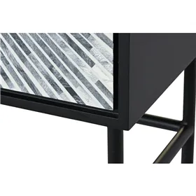 Sideboard DKD Home Decor Resin Bone MDF Wood White Black Grey 100 x 40 x 140 cm 22 x 40 x 140 cm